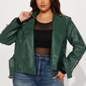 BlackTree Garment Wash Moto Jacket