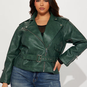 BlackTree Garment Wash Moto Jacket