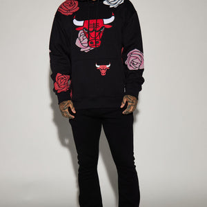 BlackTree Bulls Florist Hoodie
