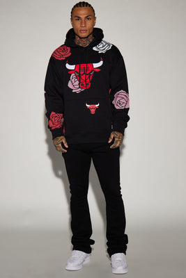 BlackTree Bulls Florist Hoodie