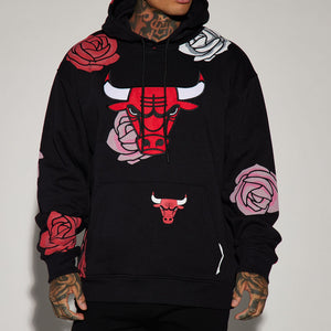 BlackTree Bulls Florist Hoodie