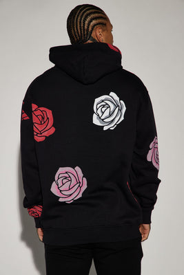 BlackTree Bulls Florist Hoodie