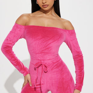 BlackTree Velour Jumpsuit