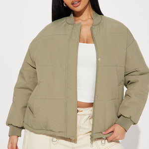 BlackTree  Quilted Bomber Jacket