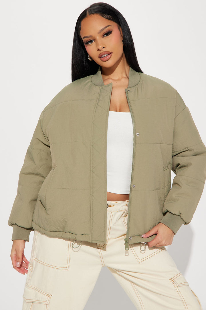 BlackTree  Quilted Bomber Jacket