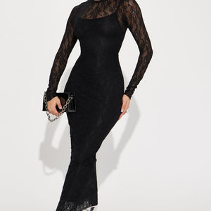 BlackTree Textured Maxi Dress