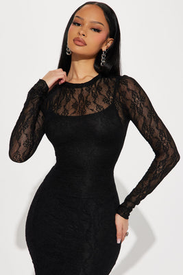 BlackTree Textured Maxi Dress