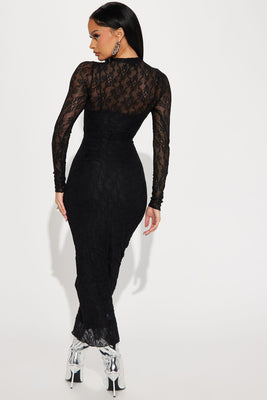 BlackTree Textured Maxi Dress