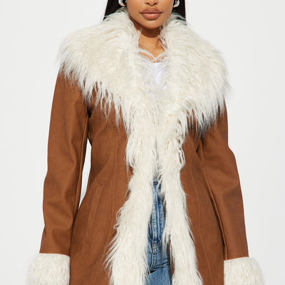 BlackTree 90's Fine Faux Leather Coat