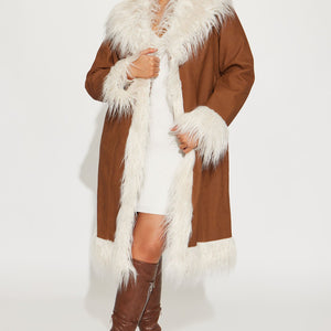 BlackTree 90's Fine Faux Leather Coat