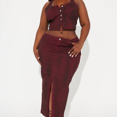 BlackTree Denim Skirt Set