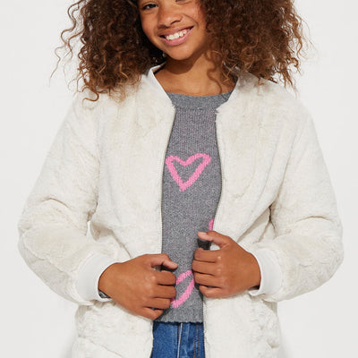 BlackTree Furry Funny Bomber Jacket