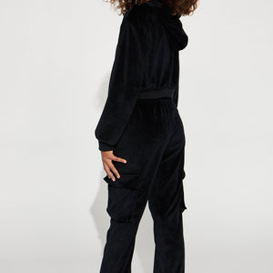 BlackTree Rhinestone Velour Pant Set