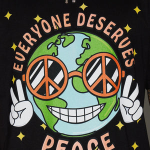 BlackTree Deserves PEACE Short Sleeve T-shirt
