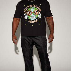 BlackTree Deserves PEACE Short Sleeve T-shirt