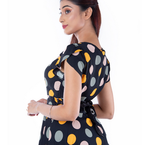 BLACKTREE POLKA DOT DRESS.
