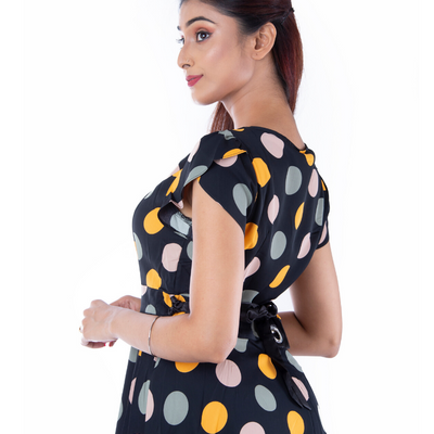 BLACKTREE POLKA DOT DRESS.