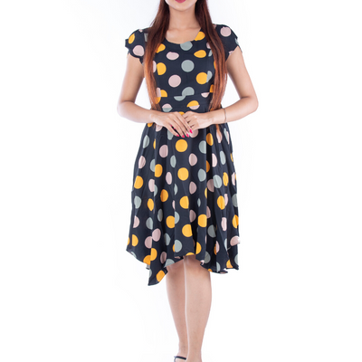 BLACKTREE POLKA DOT DRESS.