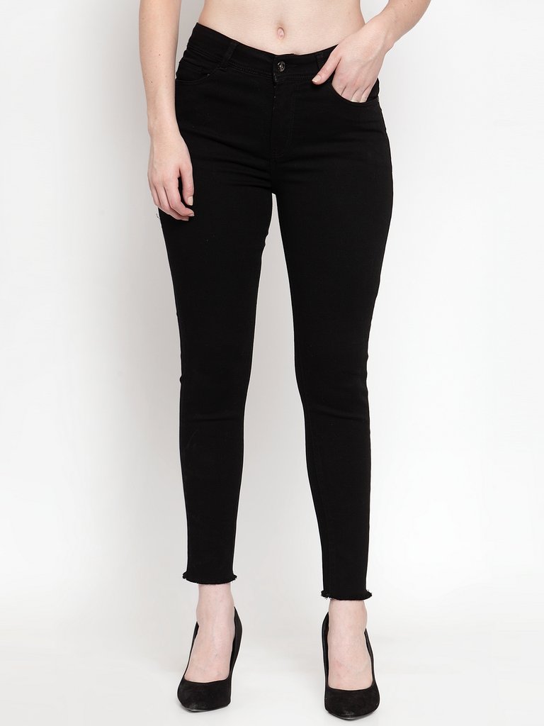 BlackTree Women Black Solid Denim ..