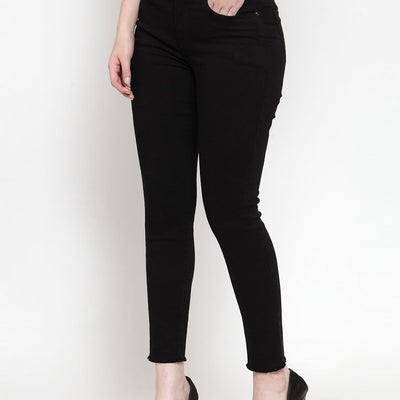 BlackTree Women Black Solid Denim ..