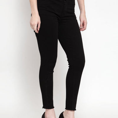 BlackTree Women Black Solid Denim ..