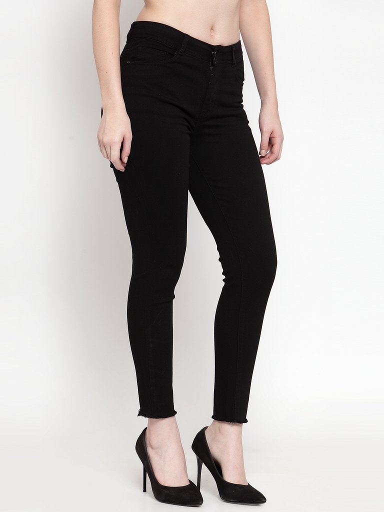 BlackTree Women Black Solid Denim ..