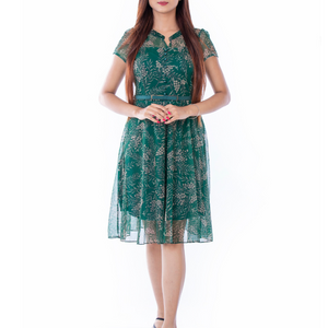 BlackTree Green Floral Dress.
