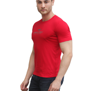 BLACKTREE RED LATOALPS DESIGN T-SHIRT..