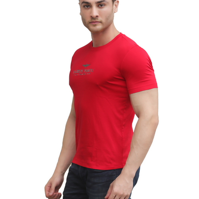 BLACKTREE RED LATOALPS DESIGN T-SHIRT..