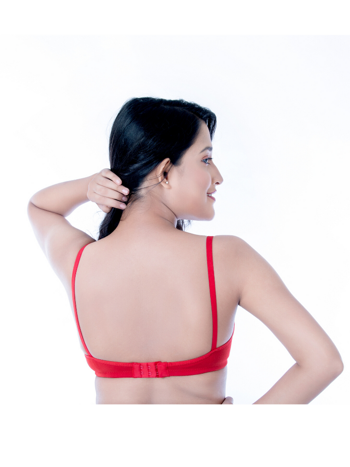 BlackTree Red Casual Chic Padded Bra..