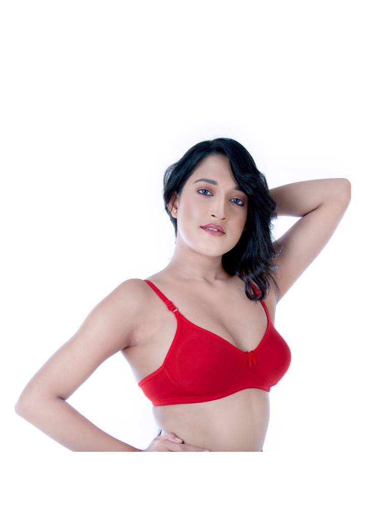 BlackTree Red Casual Chic Padded Bra..