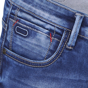 BLACK TREE SUMMER DENIM JEANS SUPER COMPHY DARK BLUE REGULAR FIT BT007..