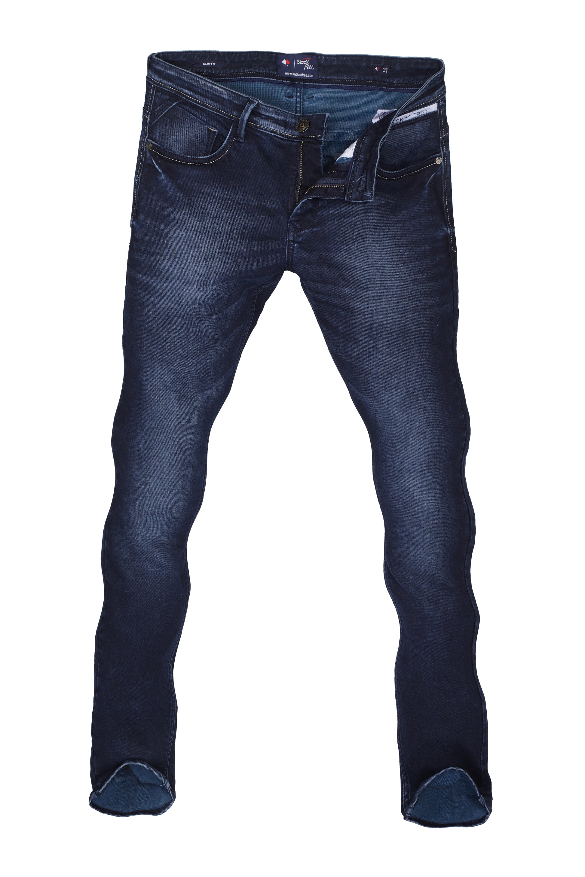 BlackTree Men's Slim Fit Tyro Blue Jeans BT004 - Main Image