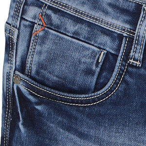 BLACKTREE MEN'S JEANS SLIM STREACHABLE  DARK BLUE DENIM BT0010.