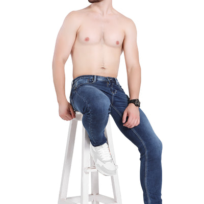 BLACKTREE MEN'S SLIM FIT CASUAL DARK JEANS BT0012..