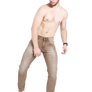 BLACKTREE TAN COLORED JEANS SLIM FIT DENIM BT008 A..
