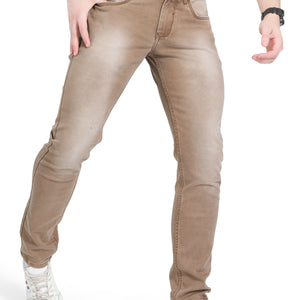 BLACKTREE TAN COLORED JEANS SLIM FIT DENIM BT008 A..