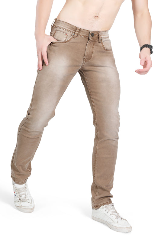 BLACKTREE TAN COLORED JEANS SLIM FIT DENIM BT008 A..