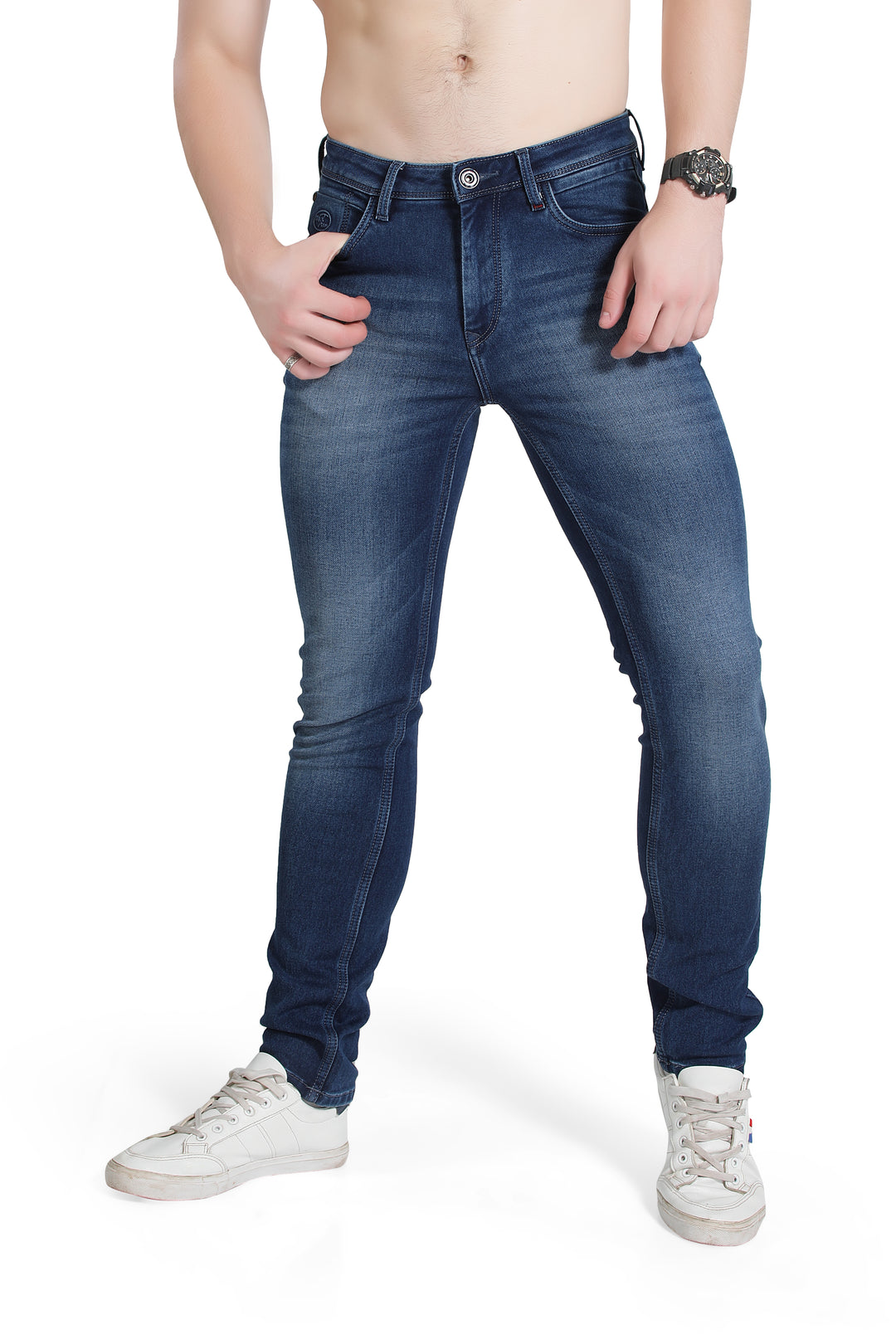 Black Tree Men's Designer Stretch Slim Fit Jeans for Men's BT002.