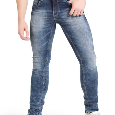 BLACKTREE MEN'S JEANS SLIM STREACHABLE  DARK BLUE DENIM BT0010.