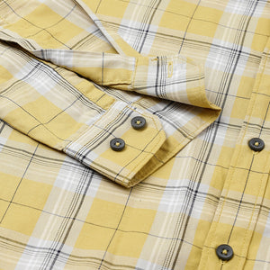 Men Khakhi Standard Fit Checkered Casual Shirt