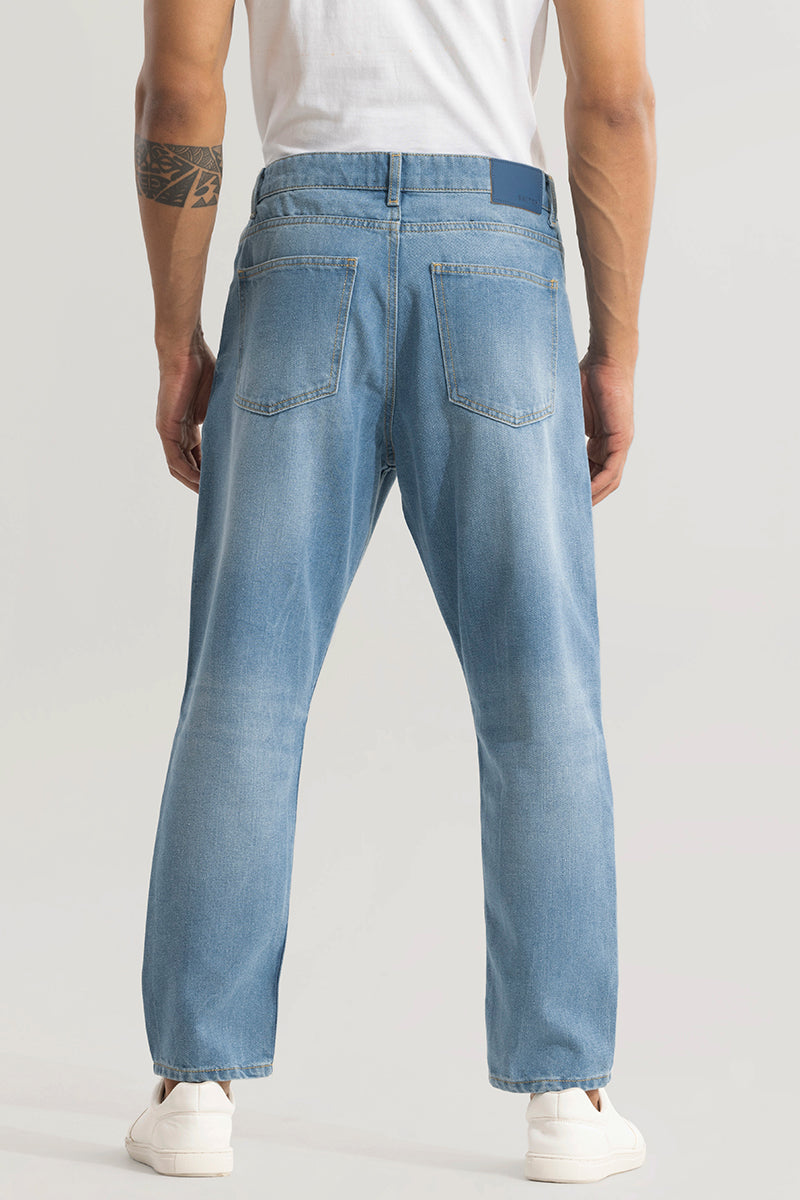 Downtown Sky Blue Baggy Jeans - Main Image