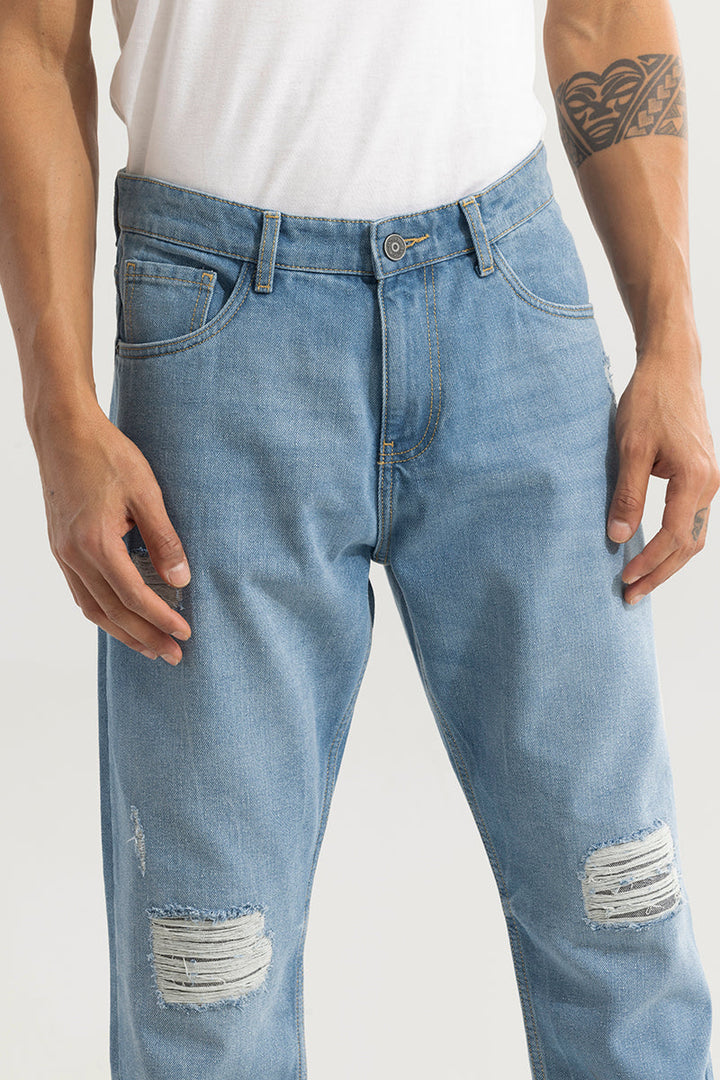 Downtown Sky Blue Baggy Jeans