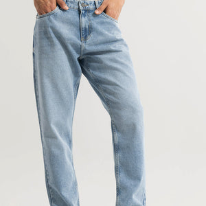 Castor Cerulean Blue Baggy Jeans