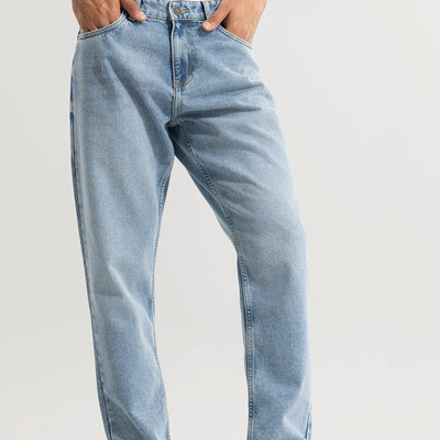 Castor Cerulean Blue Baggy Jeans