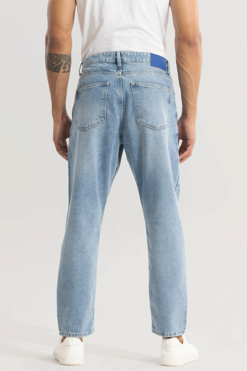 Castor Cerulean Blue Baggy Jeans