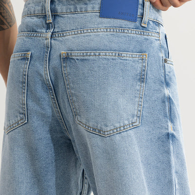 Castor Cerulean Blue Baggy Jeans