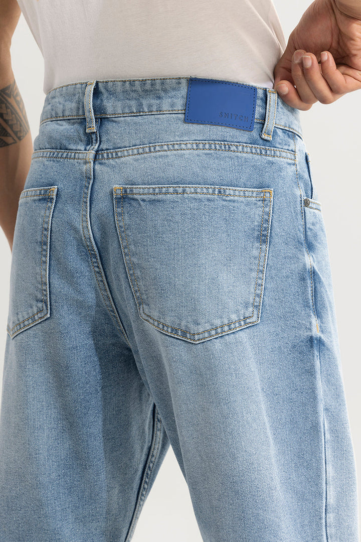 Castor Cerulean Blue Baggy Jeans