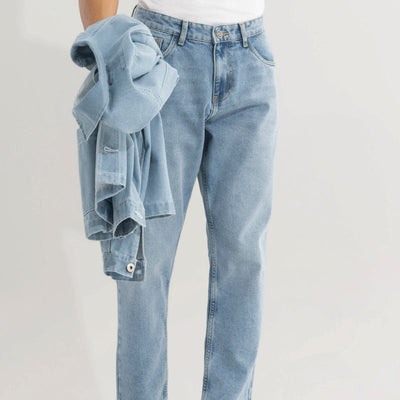 Castor Cerulean Blue Baggy Jeans