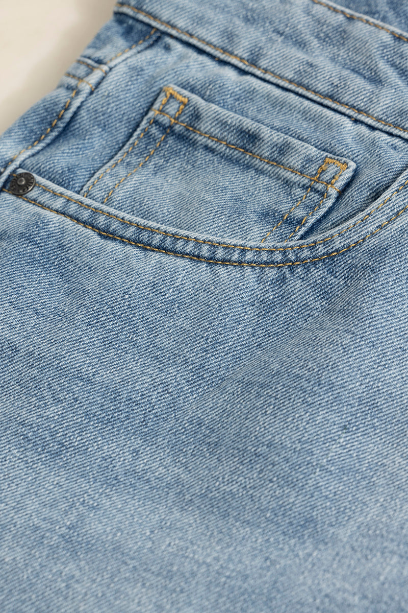 Castor Cerulean Blue Baggy Jeans